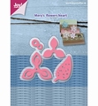 Joy Crafts Snijmal Mery's Flowers Heart 6002/1090 per stuk