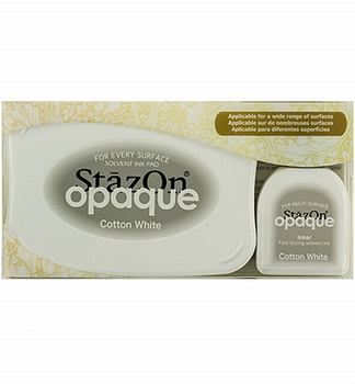 Stazon Opaque & Inker Cotton White Set SZ-000-110
