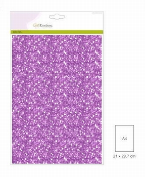 Craft Emotions Glitterpapier Lila 1290/0125*