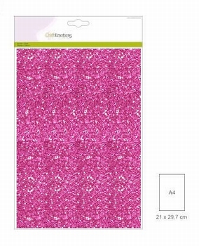 Craft Emotions Glitterpapier Cyclaam 1290/0135*