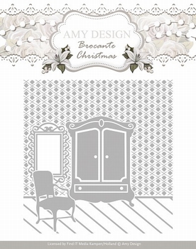 Amy Design Embossing Folder Brocante ADEMB10003*