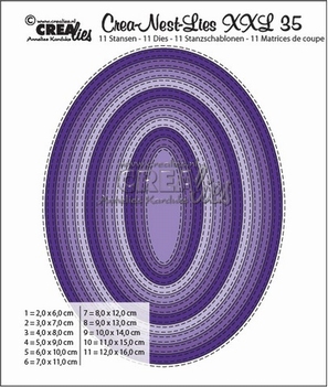 Crea-Nest-Lies set mallen nummer 35XXL Double St CLNestXXL35