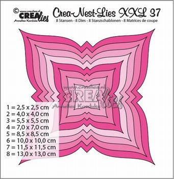 Crea-Nest-Lies set mallen nummer 37XXL    CLNestXXL37