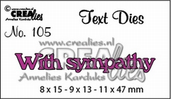 Crealies Tekstmal with Sympathy CLTD105*