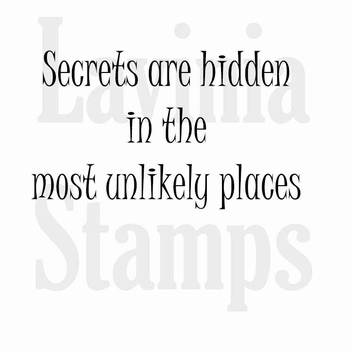 Lavinia Clear Stamp Secrets are hidden LAV346