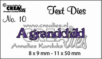 Crealies Tekstmal A Grandchild CLTD10