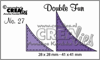 Crealies Double Fun Snijmal nr. 27 CLDF27*