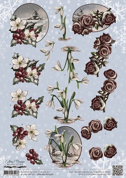 Amy Design knipvel Winter Tide - Flowers CD10765*