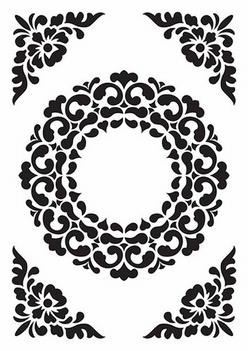 Nellie Snellen Embossing Folder Vintasia Frame VINF007