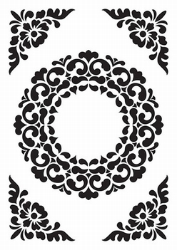 Nellie Snellen Embossing Folder Vintasia Frame VINF007