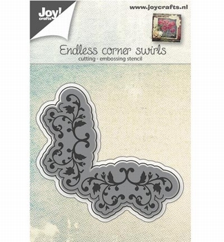 Joy Crafts Cutting & Embossing Stencil Rand Swirl 6002/0651*