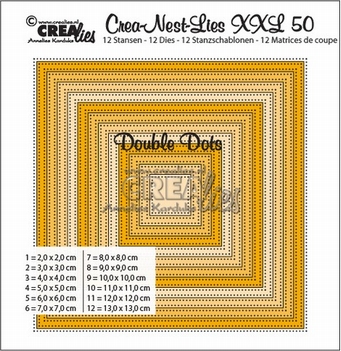 Crea-Nest-Lies set mallen nummer 50XXL   CLNestXXL50