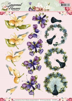 Precious Marieke knipvel Seasonal Flowers Flora CD10803*