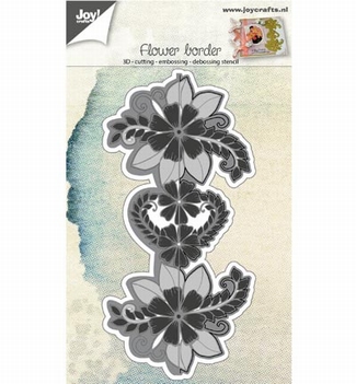 Joy Crafts Snijmal Eindeloze Bloemenrand 6002/0691*