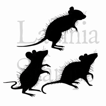 Lavinia Clear Stamp Three Woodland Mice LAV402