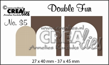 Crealies Double Fun Snijmal nr. 35 CLDF35*