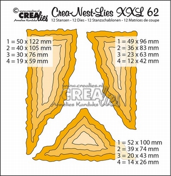 Crea-Nest-Lies set mallen nummer 62 XXL   CLNestXXL62