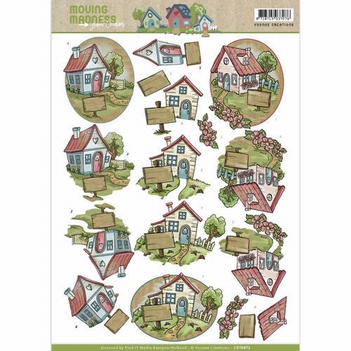 Yvonne Creations knipvel Moving Madness - Houses CD10872*