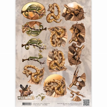 Amy Design knipvel Wild Animals - Reptiles CD10869*