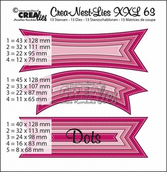Crea-Nest-Lies set mallen nummer 63 XXL   CLNestXXL63