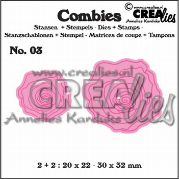 Crealies Combies Clear Stempel + Snijmal CLCB03*