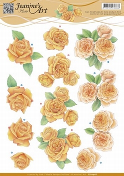 Jeanine's Art Knipvel Orange Roses CD10908*