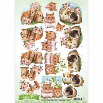 Amy Design knipvel Sweet Pets - Rodents CD10959*