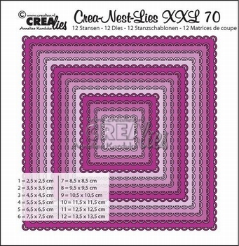 Crea-Nest-Lies set mallen nummer 70 XXL   CLNestXXL70