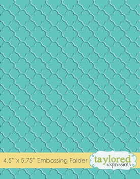 Taylored Expressions Embossing Folder Quatrefoil TEEF60