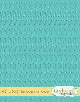 Taylored Expressions Embossing Folder Honeycomb TEEF56