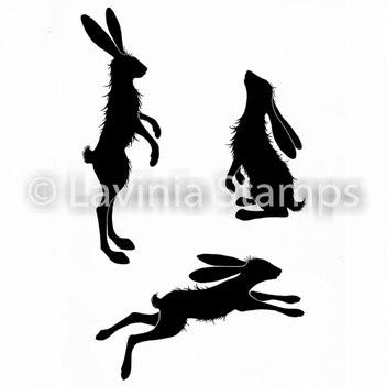 Lavinia Clear Stamp Whimsical Hares LAV482