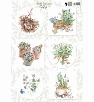 Marianne Design Knipvel Herbs & Leaves 1    EWK1254