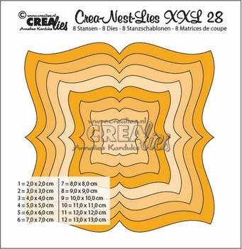 Crea-Nest-Lies set mallen nummer 28XXL   CLNestXXL28
