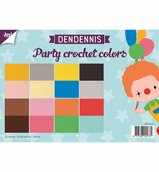 Joy! Crafts Papierset Dendennis Crochet Colors 6011/0554*