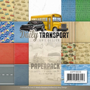 Amy Design Paper pack - Daily Transport ADPP10020*