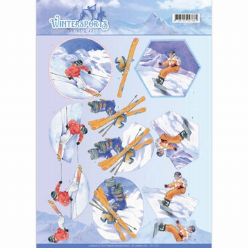 Jeanine's Art Knipvel Winter Sports - Snowfun CD11031*