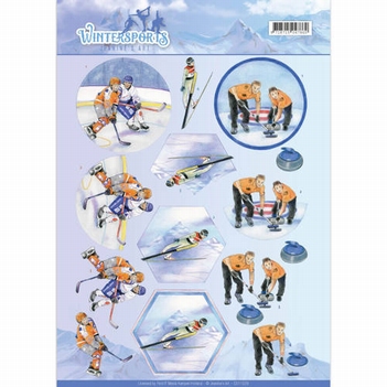 Jeanine's Art Knipvel Winter Sports - Ice Hockey CD11029*
