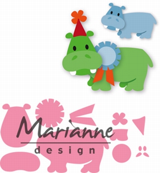 Marianne Design Collectables Eline's Happy Hippo COL1450
