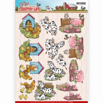 Yvonne Creations knipvel Country Life - Animals CD11060