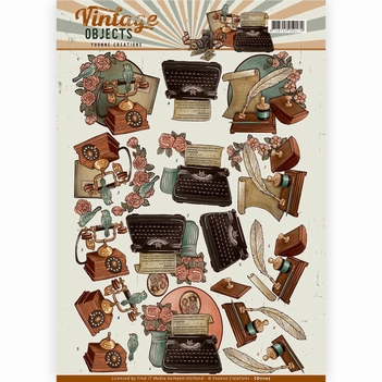 Yvonne Creations knipvel Vintage Objects - Communica CD11107