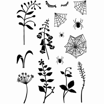Card-io Clear Stamp Backyard Blooms CCSTBAC01