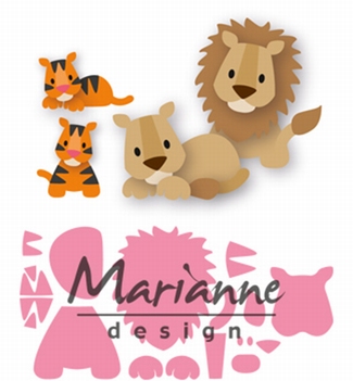 Marianne Design Collectables Eline's Lion / Tiger COL1455