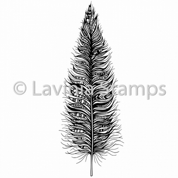 Lavinia Clear Stamp Feather LAV494