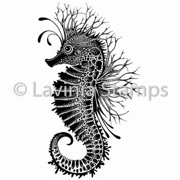 Lavinia Clear Stamp Sebastian the Seahorse LAV496