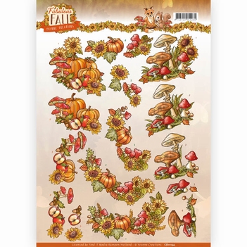 Yvonne Creations knipvel Fabulous Fall - Bouquets CD11154