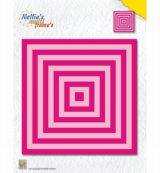 Nellie Snellen Multi Frame Die XL Square Straight MFD119*