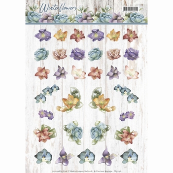 Precious Marieke knipvel Winter Flowers Mini CD11198