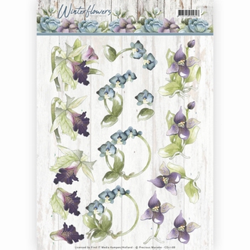 Precious Marieke knipvel Winter Flowers Orchids CD11188