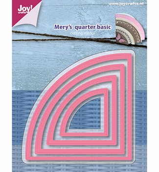 Joy Crafts Snijmal Mery's Kwartcirkel Basis 6002/1159