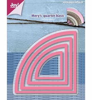 Joy Crafts Snijmal Mery's Kwartcirkel Basis 6002/1159*